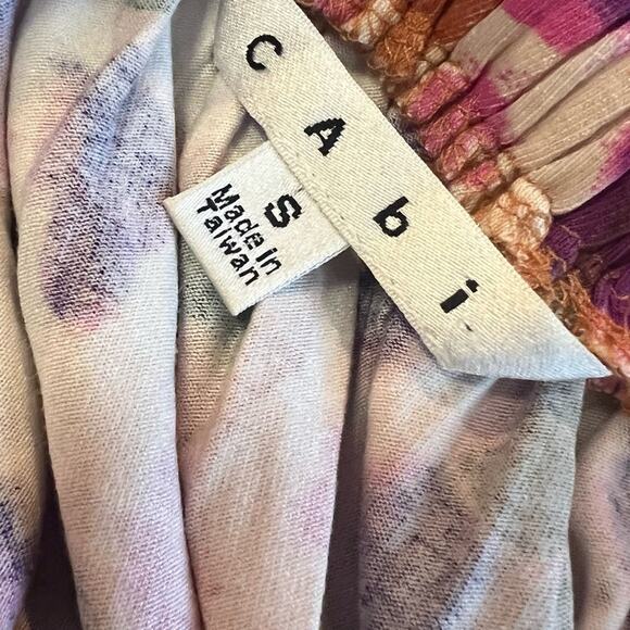 CAbi Everybody Luxe Hydrangea Floral Print Midi Dress Size S - Picture 6 of 13